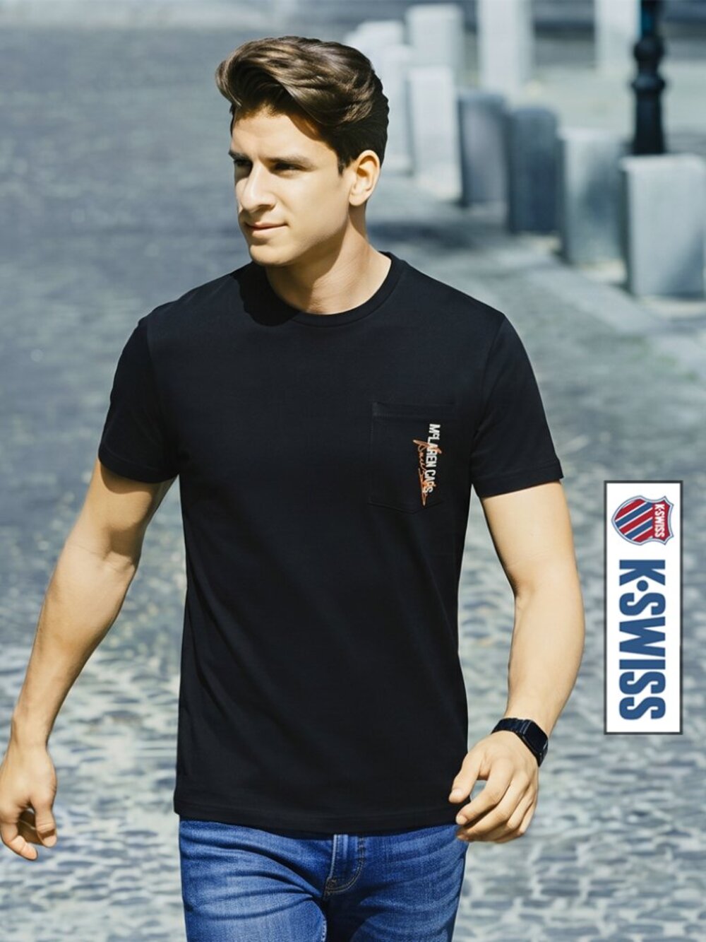 Men's McLaren Cars Pocket Tee: black